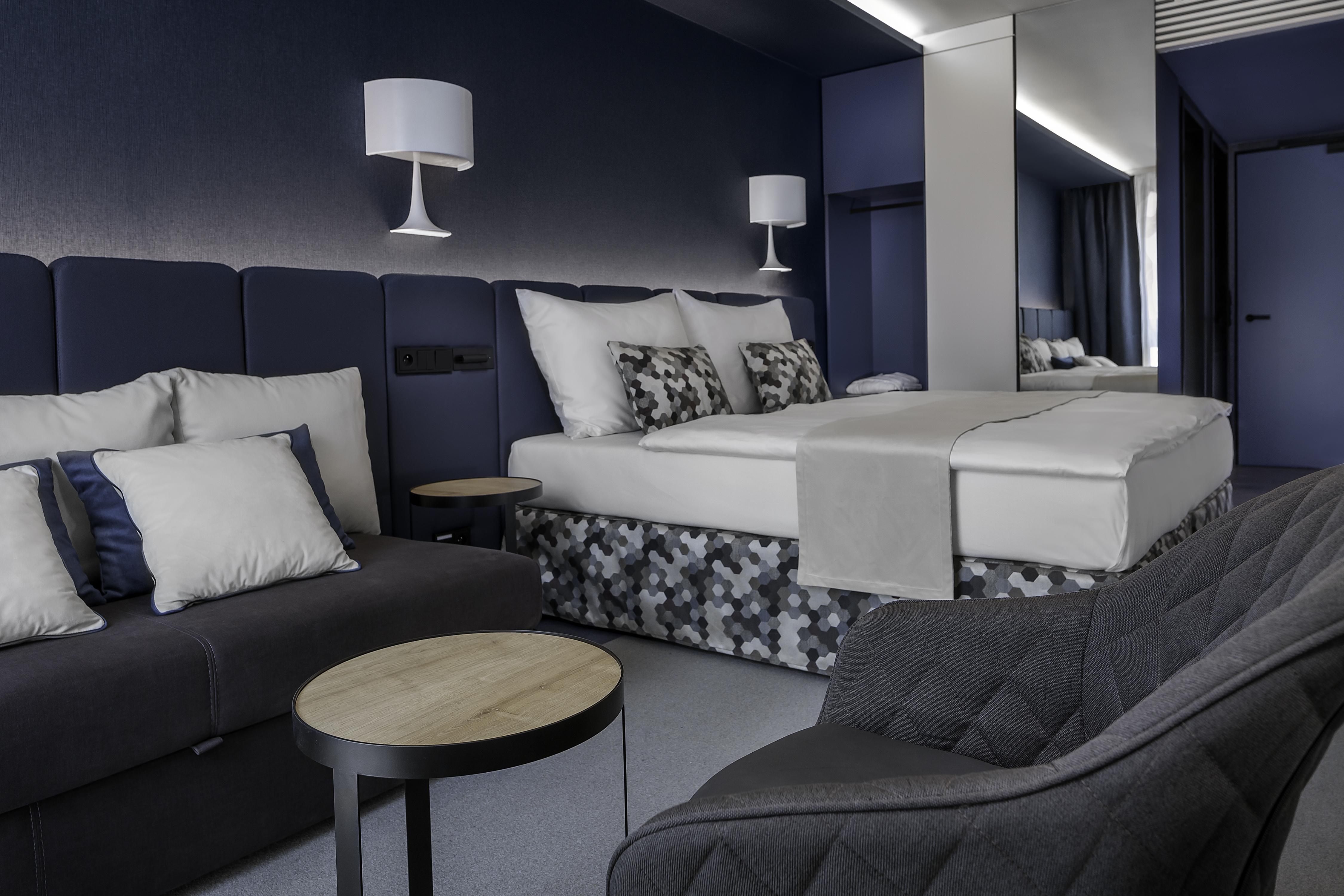 Hotel Urban Creme Praga Esterno foto A room at the hotel