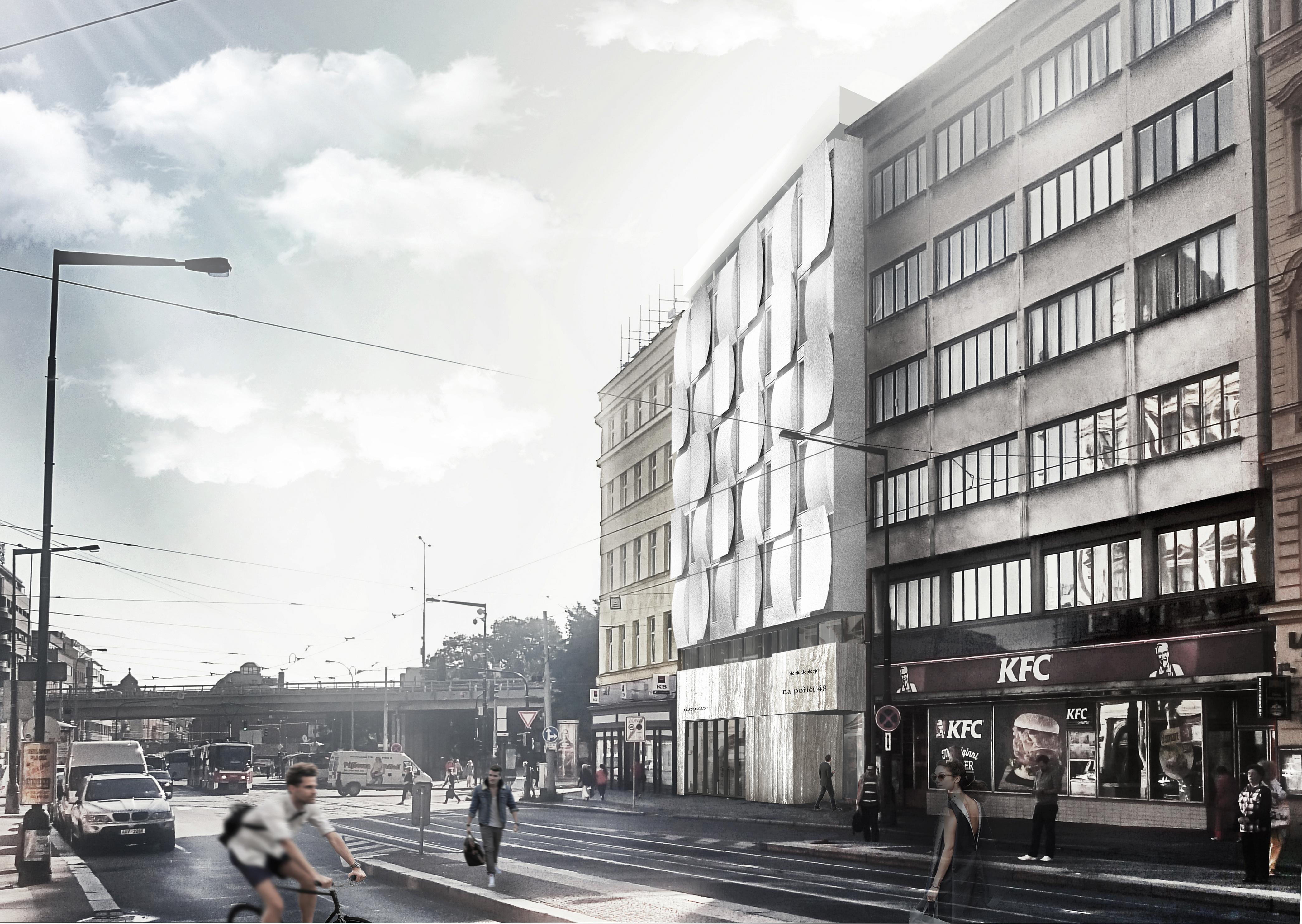 Hotel Urban Creme Praga Esterno foto The new building of the university library